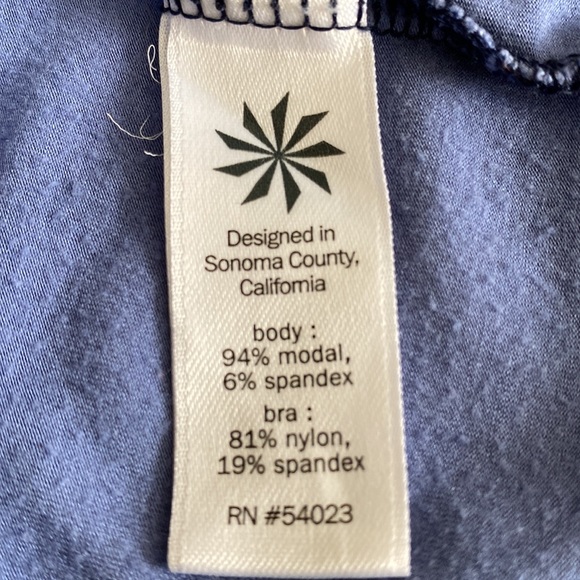 Athelta T back maxi dress Modal jersey built in bra side slits - Picture 10 of 13